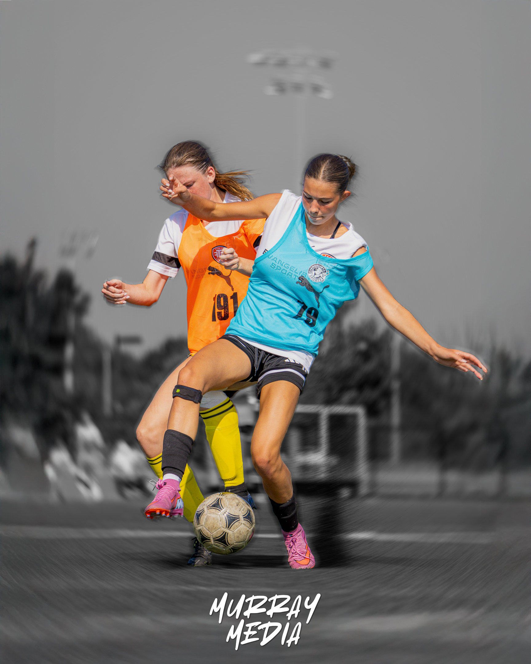 Athletes in intense game action photographed by Murray Media in the Greater Toronto Area