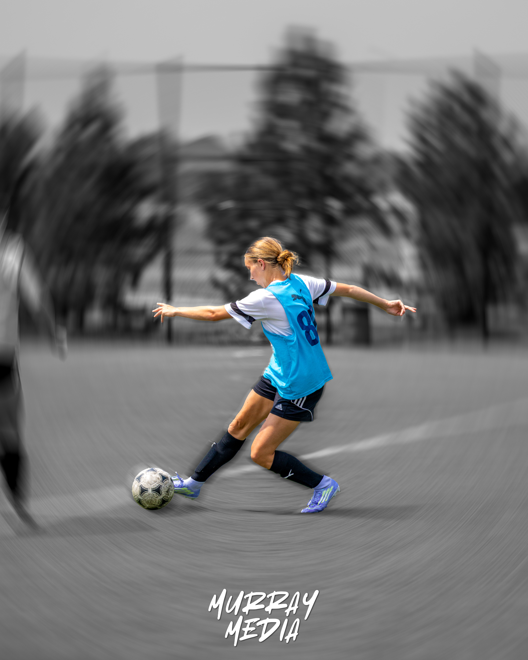 Athlete driving toward the basket during a championship game in York Region